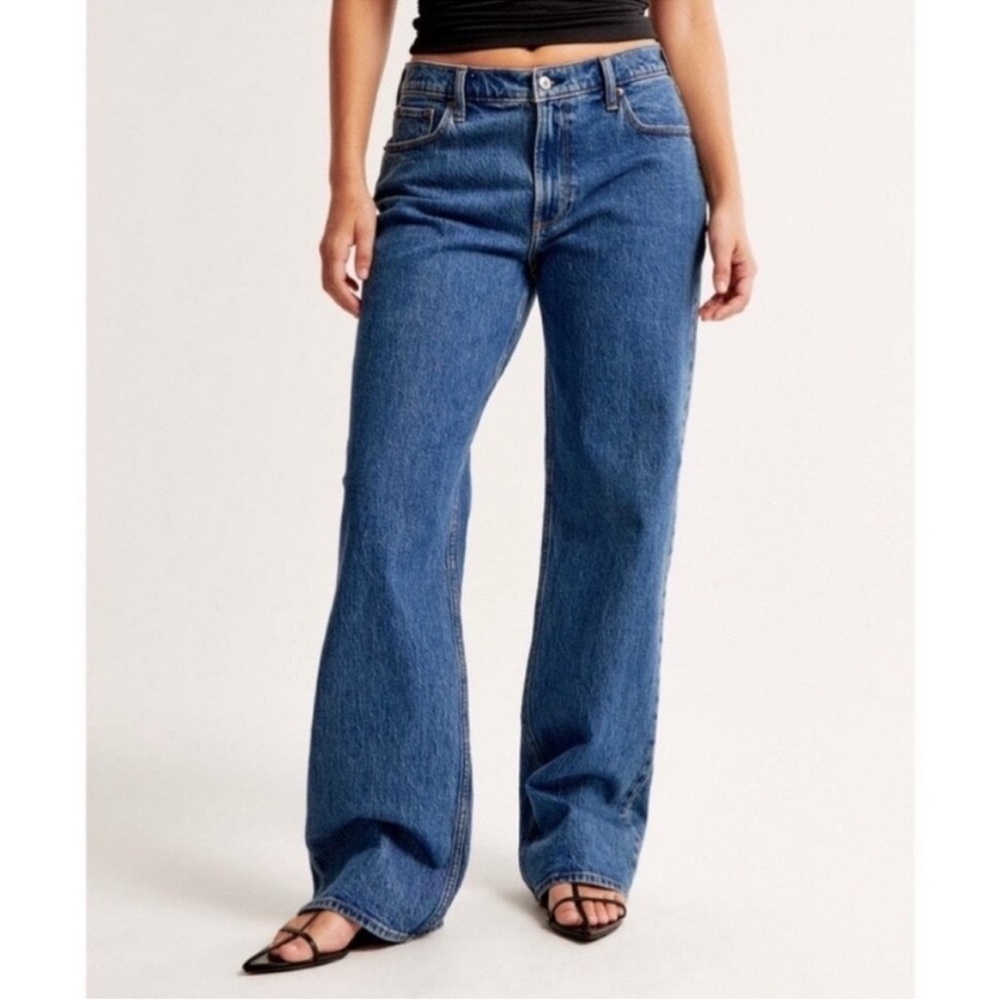 A&F The Baggy Low Rise Jeans